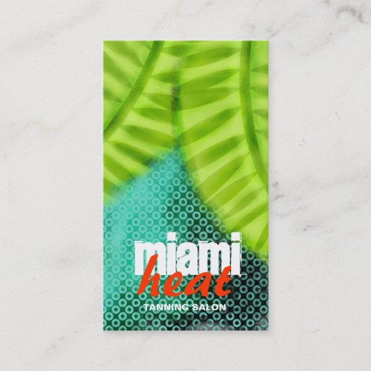 GC | Miami Heat Wave Grunge Visitekaartje (Voorkant)