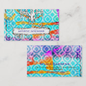 GC modern kleurrijk kantelhout Visitekaartje (Voorkant / Achterkant)