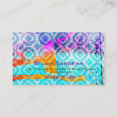 GC modern kleurrijk kantelhout Visitekaartje (Achterkant)