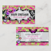 GC | Mon Trésor Hot Pink Limoen Visitekaartje (Voorkant / Achterkant)