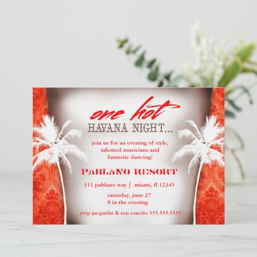 GC One Hot Havana Night  Red Kaart (Staand voorkant)