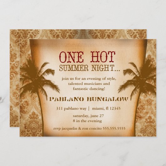 GC One Hot Summer Naight Kaart (Voorkant / Achterkant)