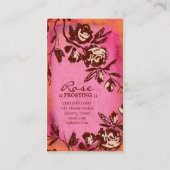 GC | Oranje Roos van Cream Visitekaartje (Achterkant)