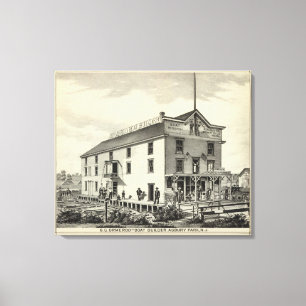 GC Ormerod, de Boat Builder, Asbury Park, NJ Canvas Afdruk