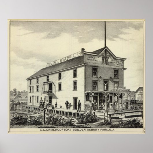 GC Ormerod, de Boat Builder, Asbury Park, NJ Poster (Voorkant)