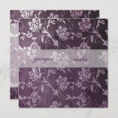 GC Passionate Paarse Floral  Kaart (Voorkant / Achterkant)