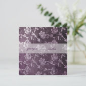 GC Passionate Paarse Floral  Kaart (Staand voorkant)