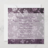 GC Passionate Paarse Floral  Kaart (Achterkant)