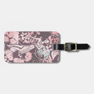 GC Pink Aqua My Paradise Life Hawaiian Hula Pinup Bagagelabel