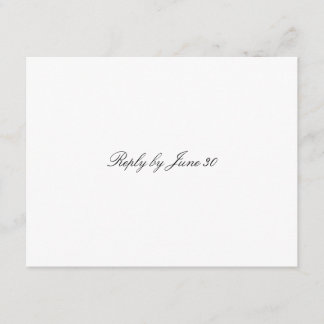 GC Plain White RSVP Kaartje