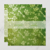 GC | Prachtige groene Floral  Kaart (Voorkant / Achterkant)