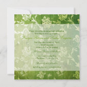 GC | Prachtige groene Floral  Kaart (Achterkant)