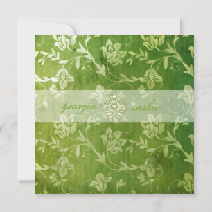 GC Prachtige groene Floral Kaart