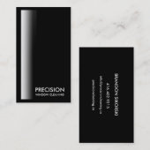 GC Precision zwarte kaart Visitekaartje (Voorkant / Achterkant)