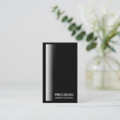 GC Precision zwarte kaart Visitekaartje (Staand voorkant)