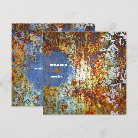 GC | Ravishally Rustic Damask  | Bloem Kaart (Voorkant / Achterkant)