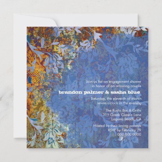 GC | Ravishally Rustic Damask  | Bloem Kaart (Achterkant)