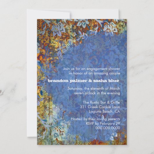 GC | Ravishally Rustic Damask  | Bloem Kaart (Achterkant)