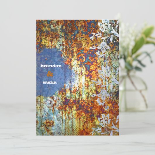 GC | Ravishally Rustic Damask  | Bloem Kaart (Staand voorkant)