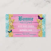 GC Roze Funky Junker Consignatie Decor Visitekaartje (Achterkant)