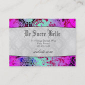 GC  roze mint crown Scroll Premium Pearl Visitekaartje (Achterkant)