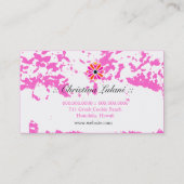 GC | Roze rand verfrissen Visitekaartje (Achterkant)