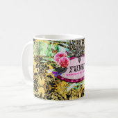 GC | roze roze roze bijen Koffiemok (Voorkant links)