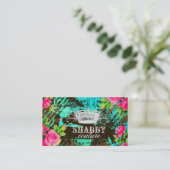 GC Shabby Aqua Garden Tiara Visitekaartje (Staand voorkant)