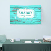 GC Shabby Aqua Wood Banner (Beurs)