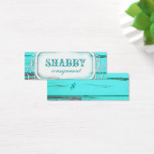 GC Shabby  Aqua Wood Prijs Label Mini Visitekaartjes (Bureau)