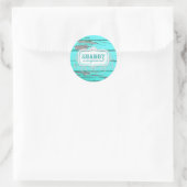 GC Shabby  Aqua Wood Sticker (Tas)