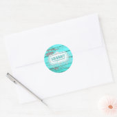 GC Shabby  Aqua Wood Sticker (Envelop)