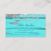 GC Shabby  Aqua Wood Visitekaartje (Achterkant)