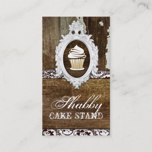 GC Shabby Cake stand Baroque Lijst Visitekaartje (Voorkant)