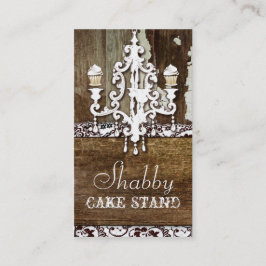 GC Shabby Cake Stand Chandelier Visitekaartje