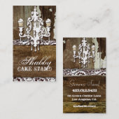 GC Shabby Cake Stand Chandelier Visitekaartje (Voorkant / Achterkant)