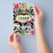 GC |  SHABBY Charm — Black Damask Flyer (Hand)