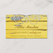 GC Shabby  Geel Hout Visitekaartje (Achterkant)