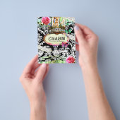 GC SHABBY Vintage Charm Flyer Zwarte Damast (Hand)