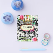GC SHABBY Vintage Charm Flyer Zwarte Damast (Enkel)