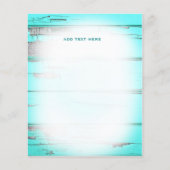 GC Shabby Wood Aqua Flyer (Achterkant)
