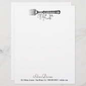 GC  Silver Divine Silverware Briefhoofd Sjabloon (Voorkant / Achterkant)