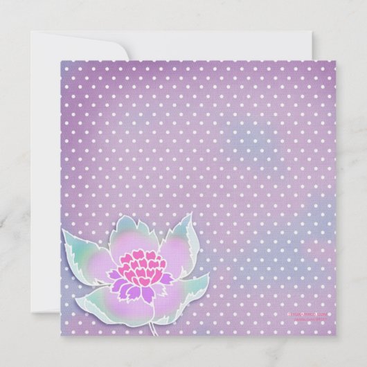 GC Spa Party Lotus Paars Kaart (Achterkant)