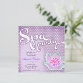 GC Spa Party Lotus Paars Kaart (Staand voorkant)