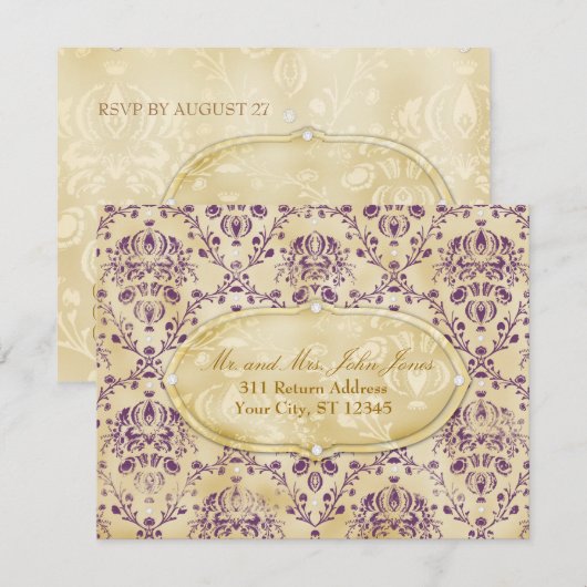 GC | Sweet Cookie RSVP | Raisin Briefkaart (Voorkant / Achterkant)