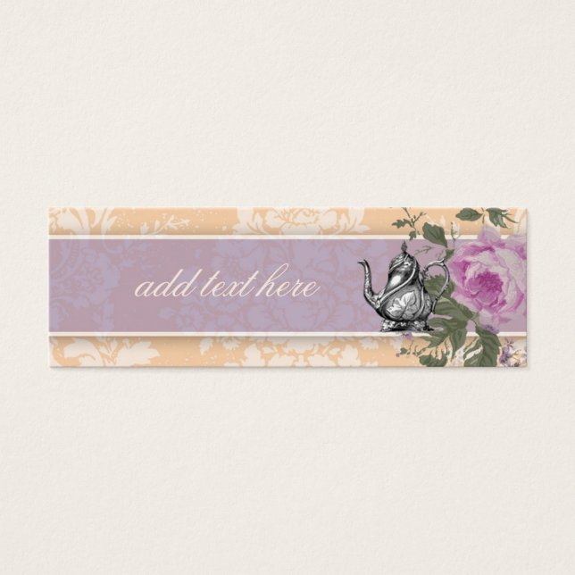 GC  Tea Party Labels Mini Visitekaartjes (Voorkant)