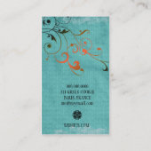 GC Turquoise Coral Spray Tan Visitekaartje (Achterkant)