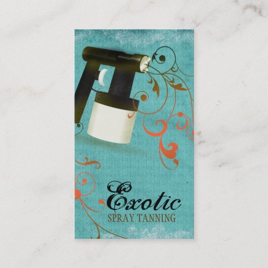 GC Turquoise Coral Spray Tan Visitekaartje (Voorkant)