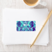 GC | Turquoise & Paarse Damask Etiket (Insitu)