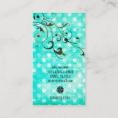 GC Turquoise Stippen Spray Tan  Visitekaartje (Achterkant)